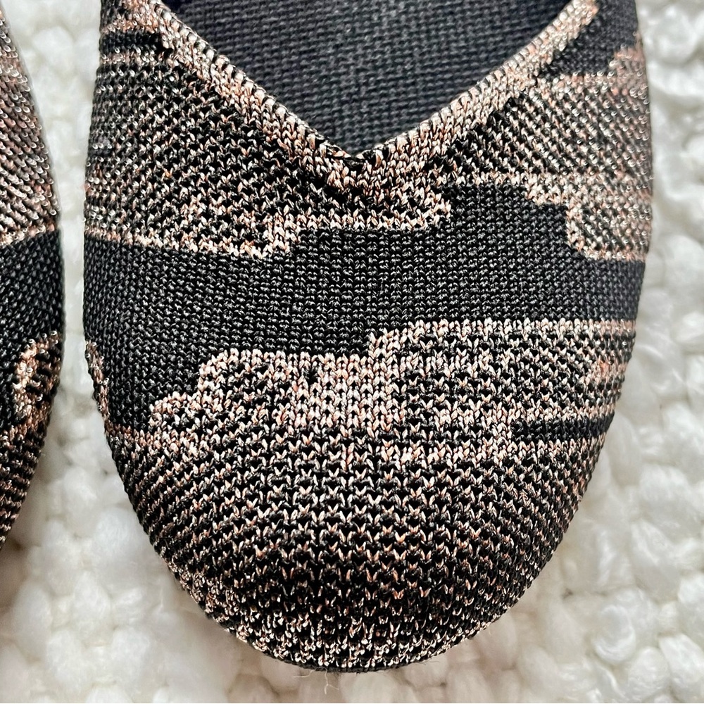 Rothy's The Flat In Golden Shimmer, Size 9.5 - image 4